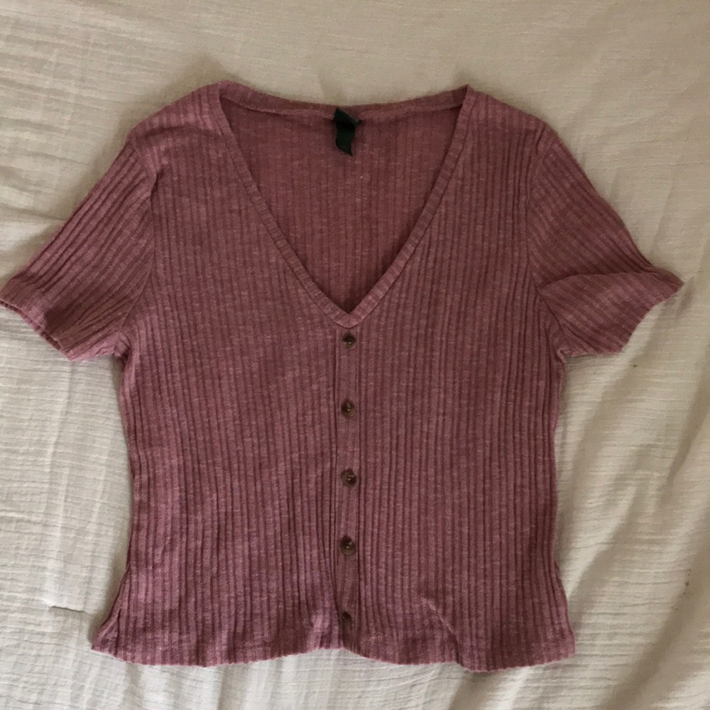 Pink button down t-shirt - Picture 1 of 1